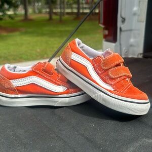 Toddler Boy Orange Vans Sneakers